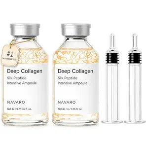Navaro Peptide Deep Collagen Lifting Ampoule Serum, 2-Pack, 40 mL Each