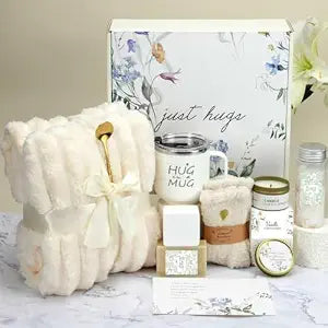Get Well Soon Gifts Baskets for Women Self Care Gifts, Spa Care Package After Surgery Inspirational Sympathy Gift, Feel Better Gift for Women Teacher Friends Mom w/ Blanket