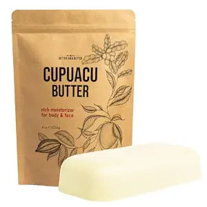 Cupuaçu Butter Raw Unrefined - 100% Pure Brazilian Butter, 8 oz Block