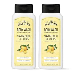 J.R. Watkins Body Wash Lemon Cream, 18 fl oz, 2 Pack