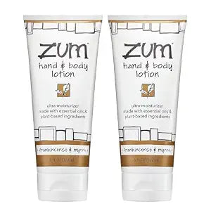 Zum Hand & Body Lotion - Frankincense & Myrrh, 6 fl oz (2 Pack)
