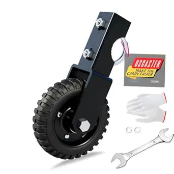 Gate Wheel 6inch Black Under Mount Farm Gate Caster to Prevent Dragging for Chain Link Fence Sliding Gate Casters 330lb Capacity(Black 1pack)