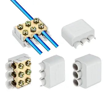 uxcell 3Pcs 80A 1000V Wiring Splicing Terminal Connectors 14-6AWG White