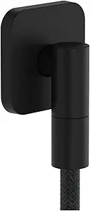 hansgrohe Handheld Shower Wall Outlet 1/2-inch Thread Connection Modern in Matte Black, 28884671