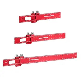3PCS Woodworking Ruler Set, Precision Measuring Tool for Layout