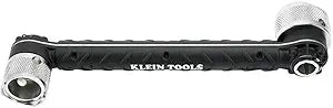 Klein Tools 56999 Conduit Locknut Wrench for 1/2-Inch and 3/4-Inch Connectors, Direct Drive Heads Rotate