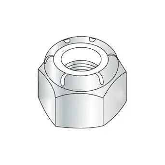 M4-0.7 Nylon Insert Locknuts/Steel/Zinc / DIN985 (Carton: 2,000 pcs)