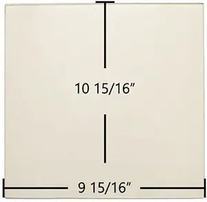 Drolet Compak Ceramic Glass Panel Γ 9 15/16" x 10 15/16" Replacement (SE63002 / SE20207)