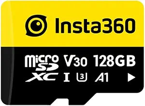 Insta360 128GB microSDXC Memory Card, V30, A1, UHS-I, 90 MB/s Read/Write Speed