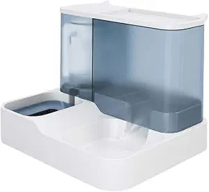FAMILY'S BACKYARD Cat Bowls for Indoor,Automatic Cat Feeder,Dog Food Dispenser,Fully Enclosed Water Storage and Grain Storage Dual Function Pet Food Bowl,Size 30 * 25 * 22CM