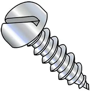 4-24X1/2 Slotted Pan Self Tapping Screw Type A B Fully Threaded Zinc (Pack Qty 10,000) BC-0408ABSP by Shorpioen