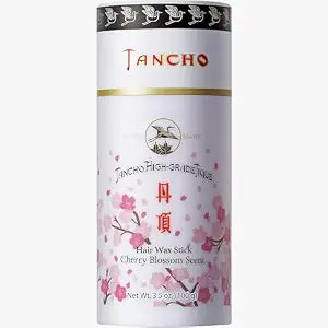 Gatsby Tancho Hair Styling Wax Stick Japanese Cherry Blossom Scent 3.5 ounce (100 grams) All Hair Types, Special Edition High-Grade Plant-based Pomade Tique Mandom Japan