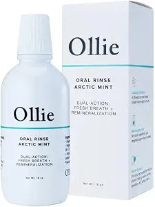 Ollie Arctic Mint Mouthwash, with 3% Hydroxyapatite, Alcohol-Free, 1 Pack