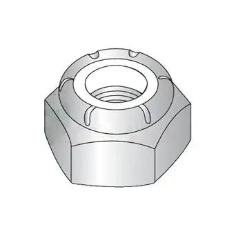 1-8 Heavy Hex/Thin Nylon Insert Locknuts/Steel/Zinc (Carton: 15 pcs)
