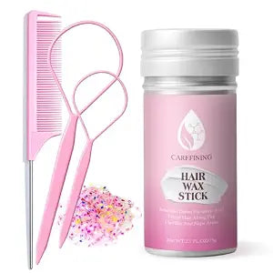 Hair Wax Stick - Strong Hold & High Shine - Styling Stick with Easy Application - Lightweight & Non-Greasy Formula - Matte or Glossy Finish