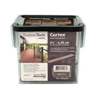 TimberTech Collated Cortex Hidden Plug Fasteners Dark Cocoa (100 ln/ft)