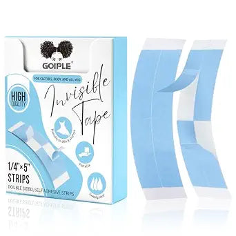 Goiple 50pcs Wig Tape for Lace Wigs Double Sided Waterproof Wigs Adhesive, Tape Strips for Lace Front Wig Toupee, Hairpiece Hair Wig Tape for Hair Extension, Strong Fashion Clothing Body Tape