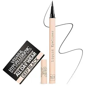 Waterproof Liquid Eyeliner Pen (Black) ��� No Smudge, Up to 24 Hou