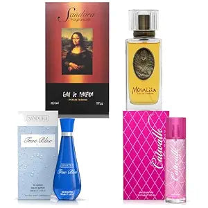 Sandora Fragrances Women's Perfume 3-Pack – Eau de Parfum – Three Full-Size 100 ml Bottles – Airy Playful Fresh Elegant Fragrance Collection