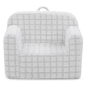 Delta Children Checkered Cozee Chair, Grey