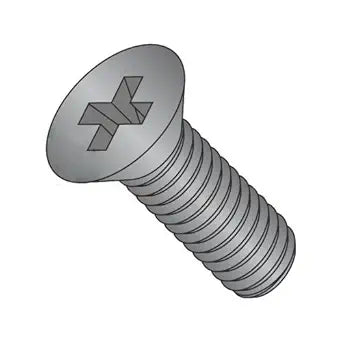 M3-0.5 x 5 mm Machine Screws/Phillips/Flat Head/Steel/Black Oxide / DIN965 (Carton: 5,000 pcs)