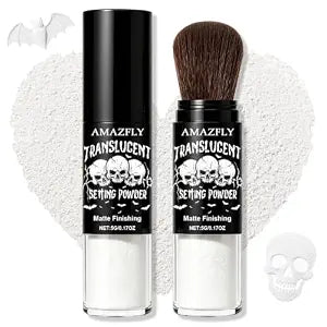 Translucent Loose White Setting Powder,Talc-Free Soft Matte Oil Control
