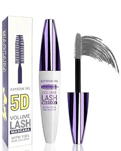 5D Gray Mascara for Eyelashes-1Pcs Longlasting Waterproof Smudge-Proof Cold Grey Mascara Volume and Length, Volumizing Defining Eye Lashes, Women���������s Mother��������