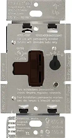 Lutron Ariadni/Toggler LED+ Dimmer Switch, Toggle Dimmer, Single Pole/3-way