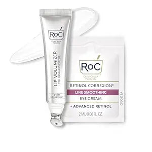 RoC Derm Correxion Lip Volumizer, Hyaluronic Acid Lip Plumper Serum 0.34oz