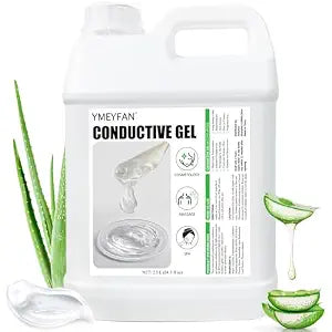 84 Fl Oz Aloe Vera Conductive Gel for Microcurrent Facial Device, Paraben & Fragrance Free, Cooling Gel for Laser Hair Removal/RF Machine, Skin Soothing Hydrating, Large Capacity for Beauty Salon Spa