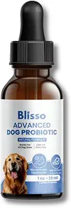 Advanced Dog Probiotic Drops Digestive Support for Dogs with Diarrhea, Vomiting & General Health 1 oz Liquid Supplement