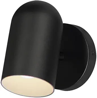 Maxim Lighting Spot Light 1-Light Outdoor Wall Light | Black Finish | Transitional Outdoo Wall Light | Ideal for Porches, Patios & Garages | Damp Rated | 62003BK