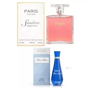 Sandora Fragrances Women's Perfume 2-Pack – Eau de Parfum – Two Full-Size 100 ml Bottles – Modern Feminine Balanced + Clean Fresh Airy Fragrance