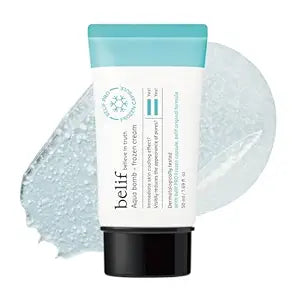 belif Aqua Bomb Frozen Gel Cream - Panthenol & Niacinamide - Daily Refreshing Hydrating Moisturizer, Lightweight, Korean Skincare, 1.69 fl oz (1.69 Fl Oz, Citrus (New Package))
