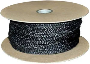 Black Wood Stove Door Gasket Spool - 1/2" Rope x 88'