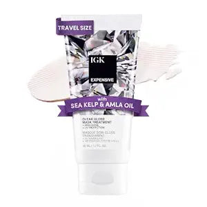 IGK Expensive Clear Gloss Top Coat, High Shine Hair Gloss, Travel 1.7 Oz