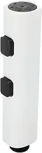 uxcell Handheld Bidet Sprayer for Toilet, ABS Sprayer Kit Dual Flow Mode with Scraping Function and G1/2(0.79") Threaded for Kitchen Bathroom Cleaning, (Plating White,Style 2)
