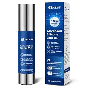 Rvlaim 100% Silicone Scar Gel Scar Cream for Face and Body