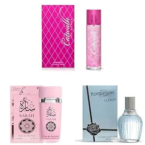 Sandora Fragrances Women's Perfume 3-Pack – Eau de Parfum – Three Full-Size 100 ml Bottles – Sweet + Floral + Fresh + Playful + Modern + Soft + Airy + Everyday Fragrance