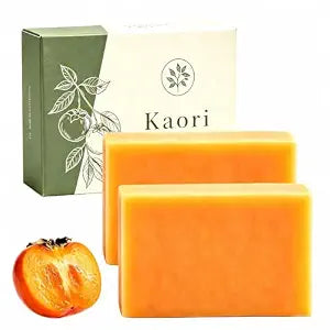 Kaori Persimmon Soap, Kaori Persimmon Soap Bar for Old People Smell & Body Odor, Natural Persimmon Deodorizing Soap Bar, Moisturizing Purifying Body Wash Soap for Mature Skin, for Women & Men,2 Pack