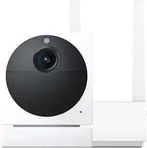 Wyze Cam Outdoor Starter Bundle v2 (1 Camera + Base Station) - 1080p HD Wireless Home Security Camera, Battery-Powered, IP65 Rated, Color Night Vision, 2-Way Audio, Compatible with Alexa & Google