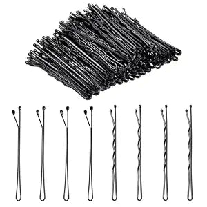 DTDNZKN 100 PCS 2.2 Inch(55 mm) Bobby Pins Black | Premium Bobby Pin For Women And Girls, Great Hair Clips for All Hair Types