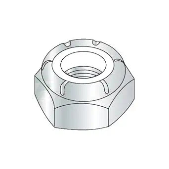 3/8-24 Light Hex/Thin/NTE Nylon Insert Locknuts/Steel/Zinc (Carton: 1,000 pcs)