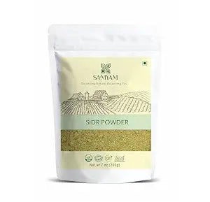 SAMYAM Natural Sidr/Jujube Powder - 200g (7 oz) | Natural Hair and Body Cleanser, Herbal Soap