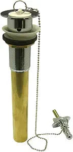 Kingston CC1001 Chain & Plug Pull-Out Bathroom Drain, Polished Chrome