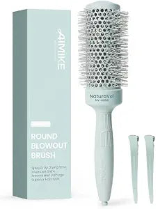 AIMIKE NaturaVol Round Brush for Blow Out, Round Hair Brush for Blow Drying