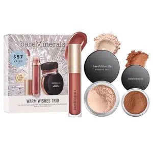 bareMinerals Warm Wishes Trio, Bronzer, Loose Powder & Nude Pink Gloss