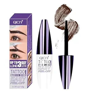 Easy Peel-Off Eyebrow Gel Tint Kit ��� Waterproof, Sweatproof Brown Brow Gel for Flawless Salon-Quality Brows in Minutes ��� Natural-Looking, Long-Lasting Peel-Off Eyebrow Tint (Da