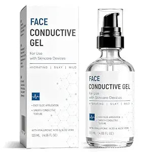 Conductive Gel for Microcurrent, Hydrating Gel with Hyaluronic Acid & Aloe