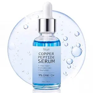 Copper Peptides Serum for Face – 3% GHK-Cu, Niacinamide & Panthenol – Lightweight Multi-Peptide Daily Serum for Hydration, Tone Support & Comfort, 1 Fl Oz